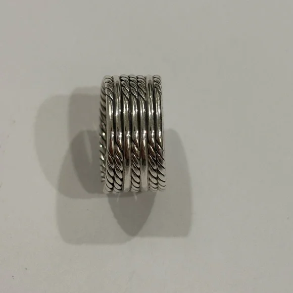 David Yurman Double X Crossover Ring - Picture 2 of 5